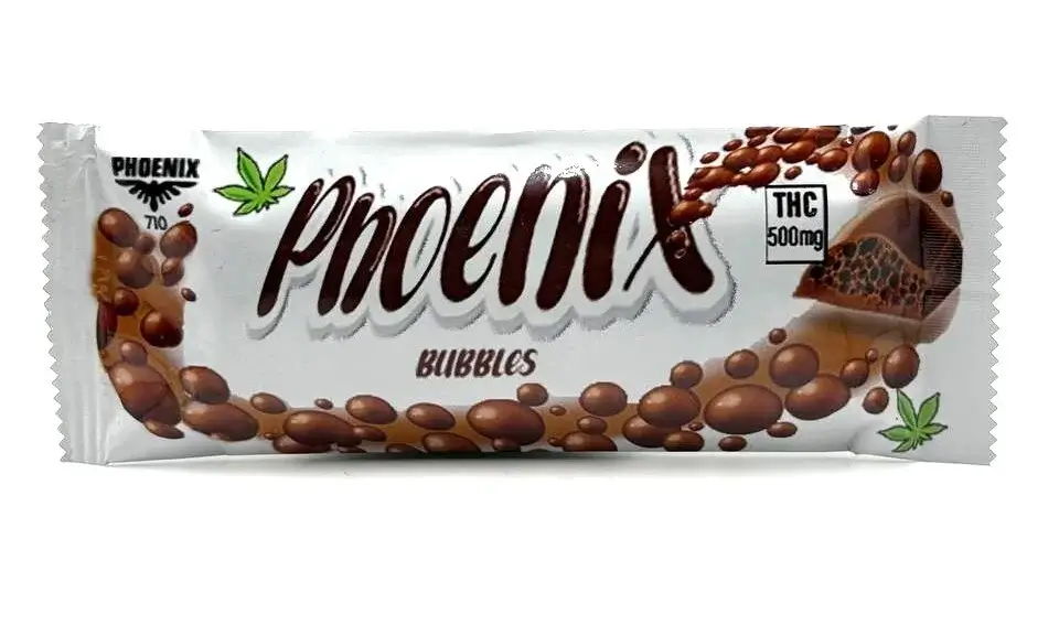 Bubbles Bar 500mg THC Chocolate - Phoenix 710
